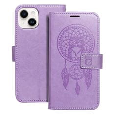 OEM MEZZO Knjižni etui za IPHONE 14 dreamcatcher vijolična