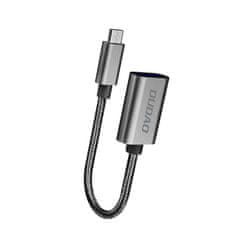 DUDAO Adapterski kabel OTG iz USB v mikro USB sive barve