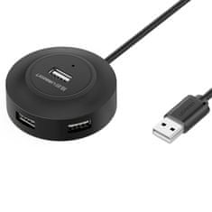 slomart ugreen vozlišče 4v1 usb-a - 4xusb-a 2.0 480mb/s 1m črno (cr106)