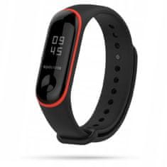 Tech-protect TECH-PROTECT SMOOTH XIAOMI MI BAND 3/4 ČRN/RDEČ