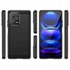 Tech-protect Carbon ovitek za Xiaomi Redmi Note 12 / Poco X5 5G, črna