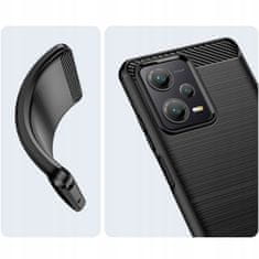 Tech-protect Carbon ovitek za Xiaomi Redmi Note 12 / Poco X5 5G, črna