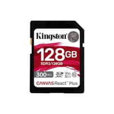 Kingston Canvas React Plus/SDHC/128GB/UHS-II U3/razred 10