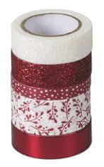 HEYDA Komplet dekorativnih lepilnih trakov - rdeča, bela