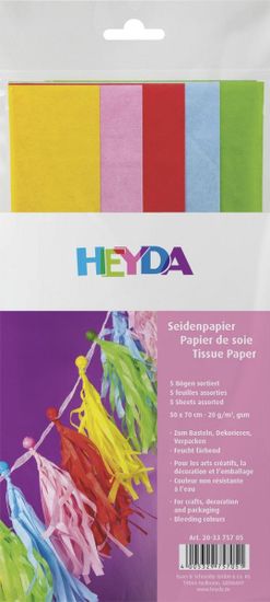 HEYDA Komplet svilenega papirja 50 x 70 cm - svetlo mešanica