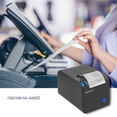 Qoltec qoltec tiskalnik računov rtp-0246 | boni | termični | visoka hitrost | 203 dpi | usb