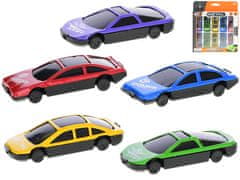 Kovinski športni avtomobil 7 cm 1:64 prosti tek 10 kosov - mešanica barv (rumena, zelena, rdeča, modra, vijolična)