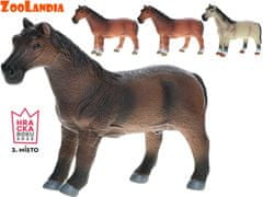 Konj Zoolandia 26 cm - mešanica barv (temno rjava, srednje rjava, svetlo rjava, siva)