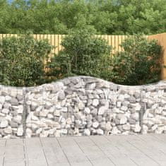 Vidaxl Obokane gabion košare 25 kosov 200x50x80/100 cm cinkano železo