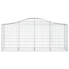 Vidaxl Obokane gabion košare 13 kosov 200x50x80/100 cm cinkano železo