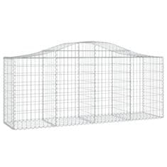 Vidaxl Obokane gabion košare 25 kosov 200x50x80/100 cm cinkano železo