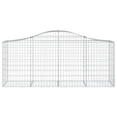 Vidaxl Obokane gabion košare 11 kosov 200x50x80/100 cm cinkano železo