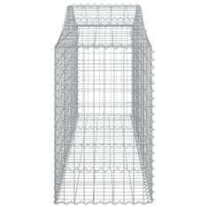 Vidaxl Obokane gabion košare 20 kosov 200x50x80/100 cm cinkano železo