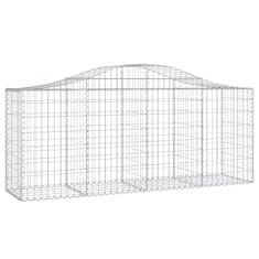 Vidaxl Obokane gabion košare 13 kosov 200x50x80/100 cm cinkano železo