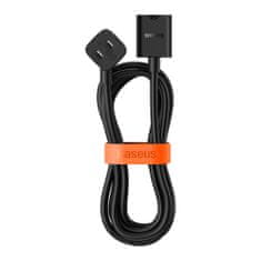 BASEUS powercombo kabel/podaljšek z mini napajalnim razdelilnikom 1m črn (eu in uk napajalnik) (psmn000301)