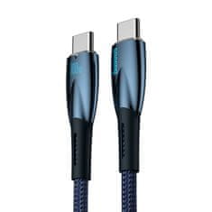 BASEUS baseus glimmer series kabel s hitrim polnjenjem usb-c 480mb/s pd 100w 1m moder