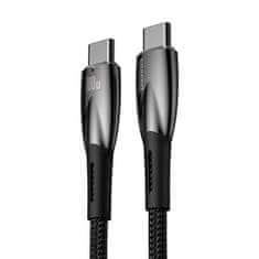 BASEUS baseus glimmer series kabel s hitrim polnjenjem usb-c 480mb/s pd 100w 1m črn