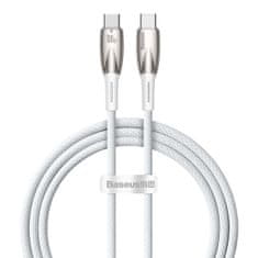 BASEUS baseus glimmer series kabel s hitrim polnjenjem usb-c 480mb/s pd 100w 1m bel