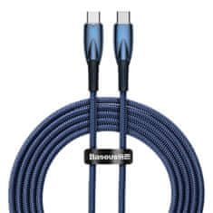 BASEUS baseus glimmer series kabel s hitrim polnjenjem usb-c 480mb/s pd 100w 2m moder