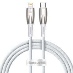 BASEUS baseus glimmer series kabel s hitrim polnjenjem usb-c - lightning 480mb/s pd 20w 1m bel