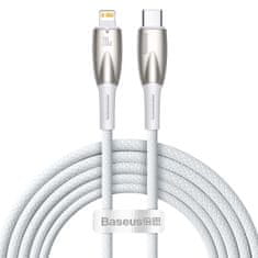 BASEUS baseus glimmer series kabel s hitrim polnjenjem usb-c - lightning 480mb/s pd 20w 2m bel