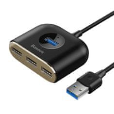 PRO Adapter HUB 4v1 USB Adapter USB3.0 TO USB3.0*1+USB2.0*3 1m Black