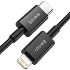 PRO Vrhunski kabel USB-C Iphone Lightning kabel za hitro polnjenje 20W 1m črn