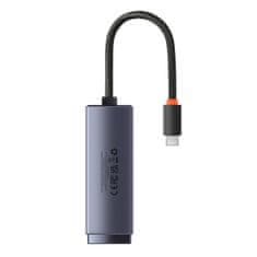 BASEUS baseus lite series usb type c adapter - rj45 lan vtičnica 100mbps siva (wkqx000213)