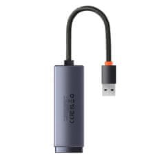 BASEUS baseus lite series usb adapter - rj45 lan vtičnica 100mbps siva (wkqx000013)