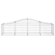 Vidaxl Obokane gabion košare 20 kosov 200x50x40/60 cm pocinkano železo