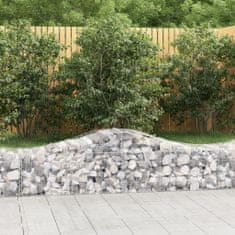 Vidaxl Obokane gabion košare 20 kosov 200x50x40/60 cm pocinkano železo