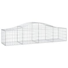 Vidaxl Obokane gabion košare 11 kosov 200x50x40/60 cm pocinkano železo