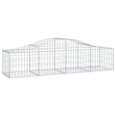 Vidaxl Obokane gabion košare 20 kosov 200x50x40/60 cm pocinkano železo