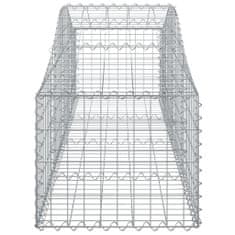 Vidaxl Obokane gabion košare 20 kosov 200x50x40/60 cm pocinkano železo