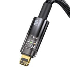 BASEUS baseus explorer series kabel usb - lightning 2.4a kabel 1 m črn (cats000401)