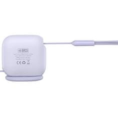 BASEUS baseus traction series izvlečni 3-v-1 kabel usb type c - micro usb / usb type c / lightning power delivery 100 w 1,7 m violet (caqy000005)