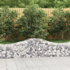 Vidaxl Obokane gabion košare 13 kosov 200x50x40/60 cm pocinkano železo