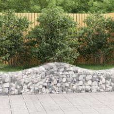 Vidaxl Obokane gabion košare 40 kosi 200x50x40/60 cm pocinkano železo