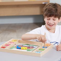 Viga Toys Lesena igra z žogo Ujemi in ujemi Montessori sestavljanka