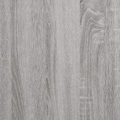 Vidaxl Konzolna mizica siva sonoma 102x22,5x75 cm inženirski les