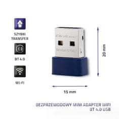 Qoltec qoltec brezžični mini bluetooth usb wifi adapter