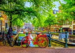 BlueBird print The Red Bike in Amsterdam puzzle 1000 kosov