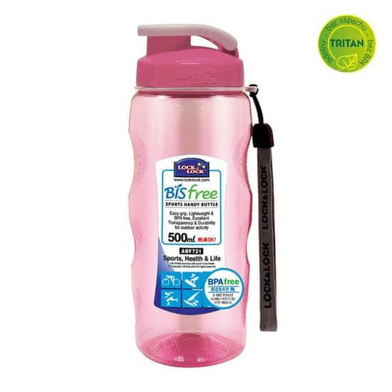 STEKLENIČKA ZA VODO BISFREE 500 ML, ROZA