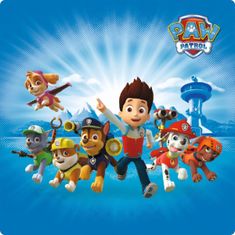 Nickelodeon Preproga Ultra soft, Paw Patrol, modra, 130x130 cm