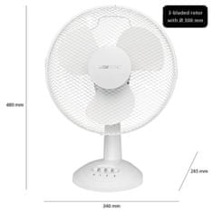 Clatronic VL 3602 WH 30cm 40W namizni ventilator