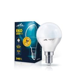 ETA LED žarnica E14, 4 W, nevtralno bela, 4000K, 340 lm, 5 kos