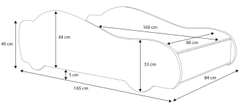Trianova Otroška postelja Speed - 80x160 cm