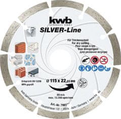 KWB segmentna diamantna plošča, 125 mm, Silver-Line (49796570)